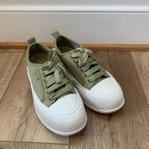 Organic Cotton Low-Top Sneakers - Green